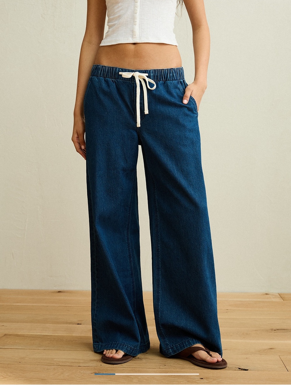 American Eagle Low-Rise Baggy Ultra Wide Leg Jean
